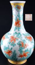 China große Familie Rose Vase,