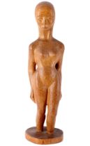 Karl OPFERMANN (1891-1960) Holzskulptur - Im Wasser stehender Akt,