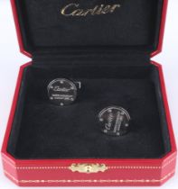 Cartier 925 Silber Manschettenknöpfe,