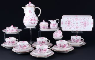 Meissen Indian Purple Rich coffee service for 6 persons 1st choice,