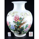 China große Vase mit Fasanen,