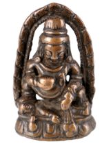 Tibet 18. Jahrhundert Bronze Buddha, bronze hinduism deity sculpture,