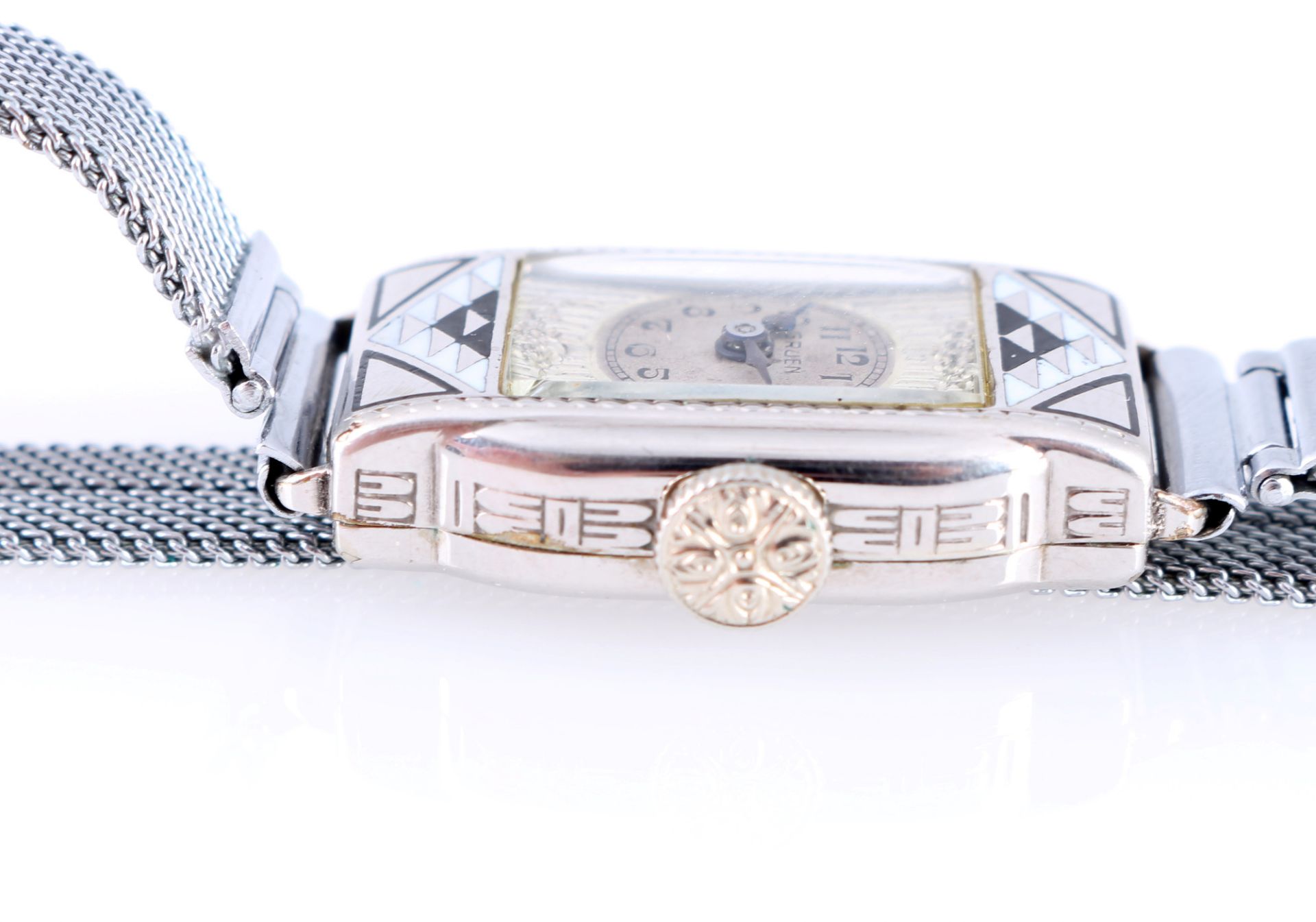 Gruen Art Deco Damen Armbanduhr, - Bild 3 aus 5