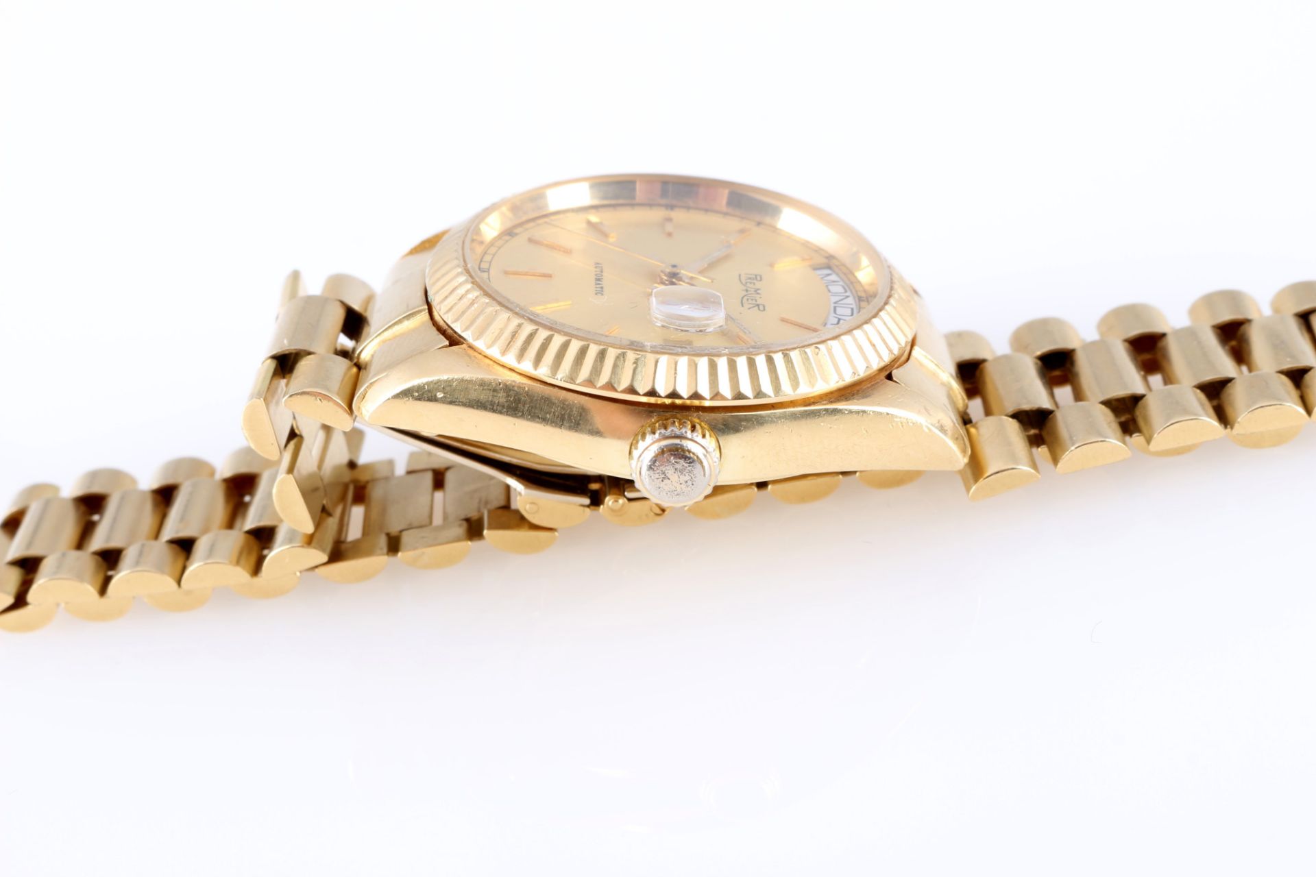 750 Gold Premier Herren Armbanduhr Automatik, - Bild 3 aus 6