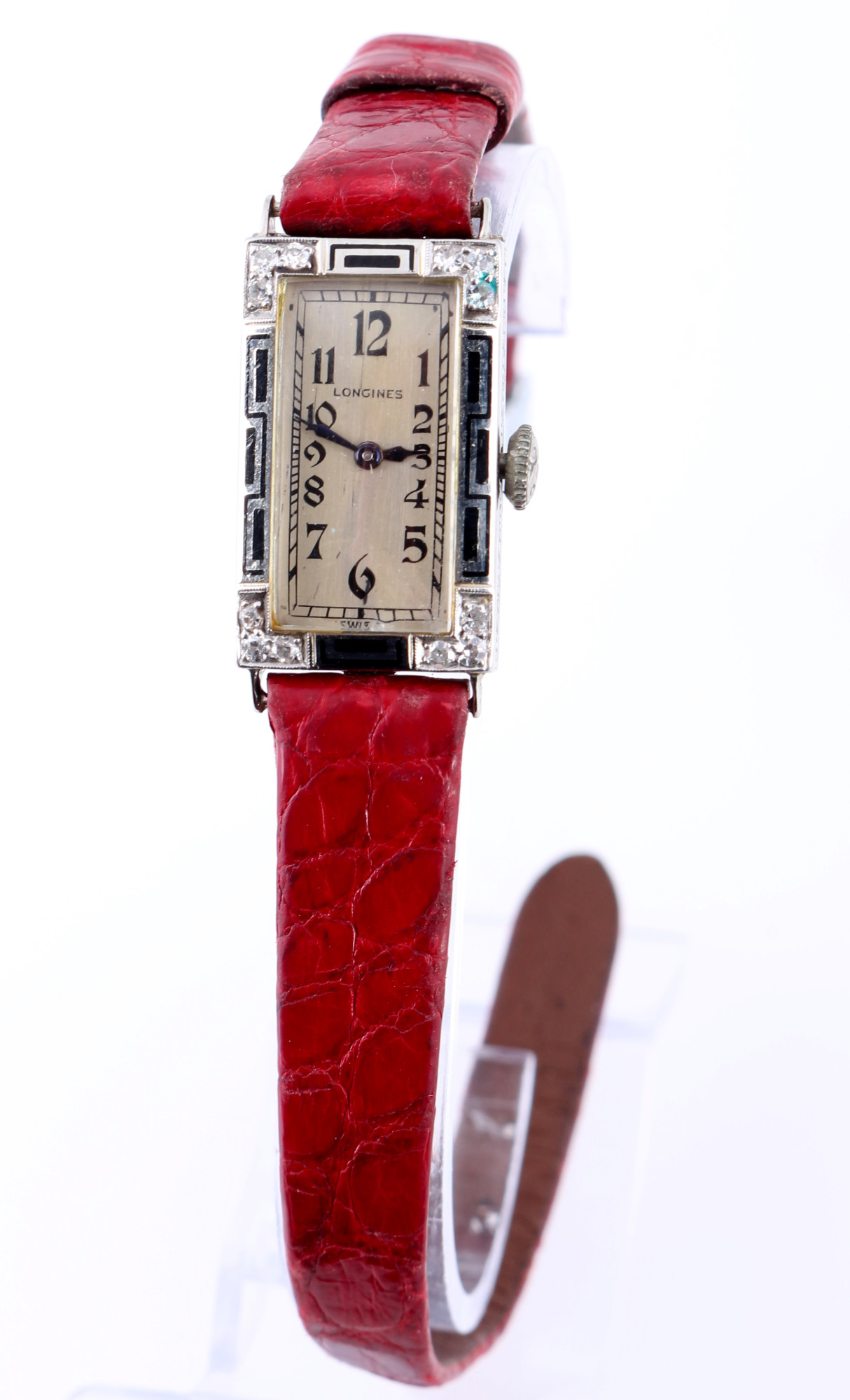 Longines 750 Gold Diamonds Women's Art Deco Watch,