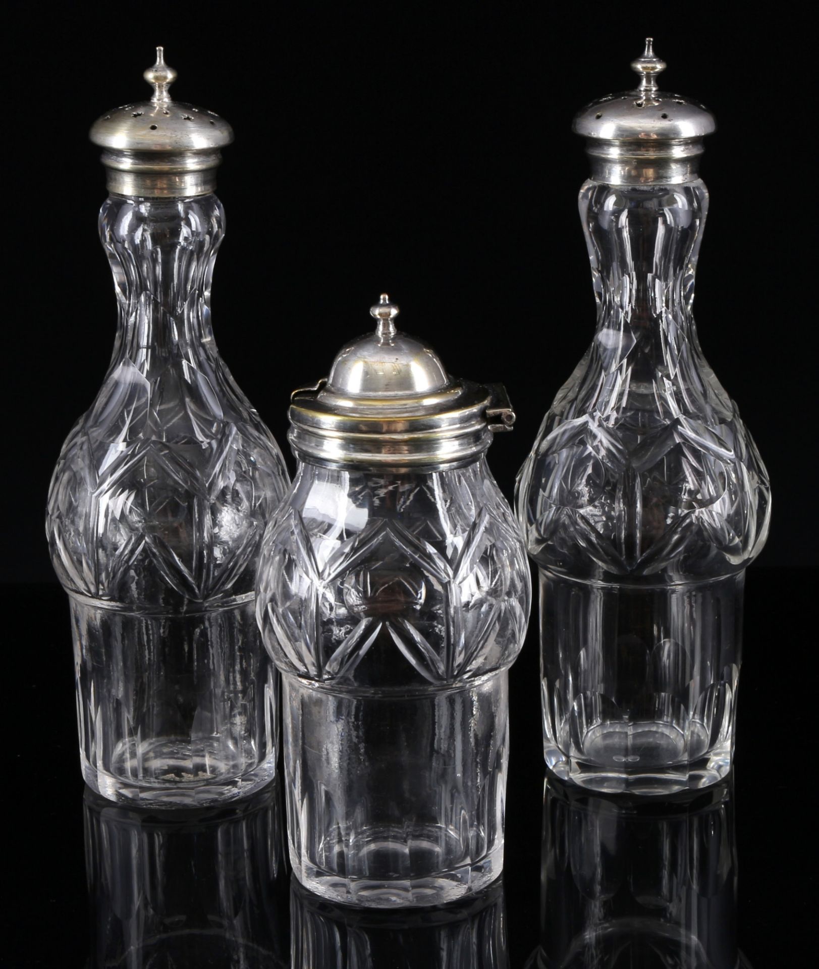Victorian cruet set with 6 bottles, - Image 5 of 5