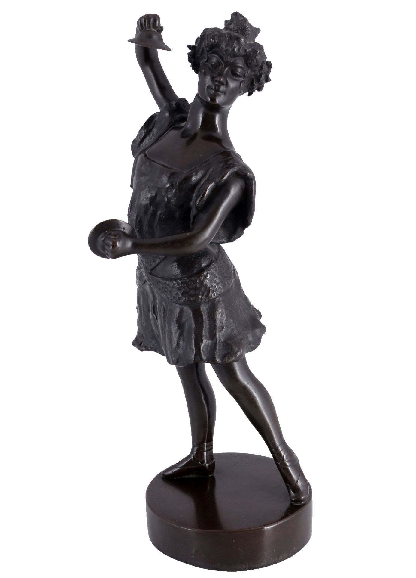 Unbekannter Bildhauer, Tänzerin mit Zimbeln um 1920,