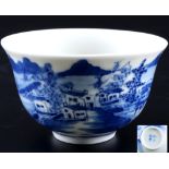 China mug blue and white Kangxi period 17th century,