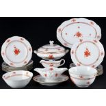 Herend Apponyi Orange dinner service for 6 persons,