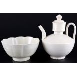China covered jug with warming bowl, Northern Song dynasty, Deckelkanne mit Wärmschale,