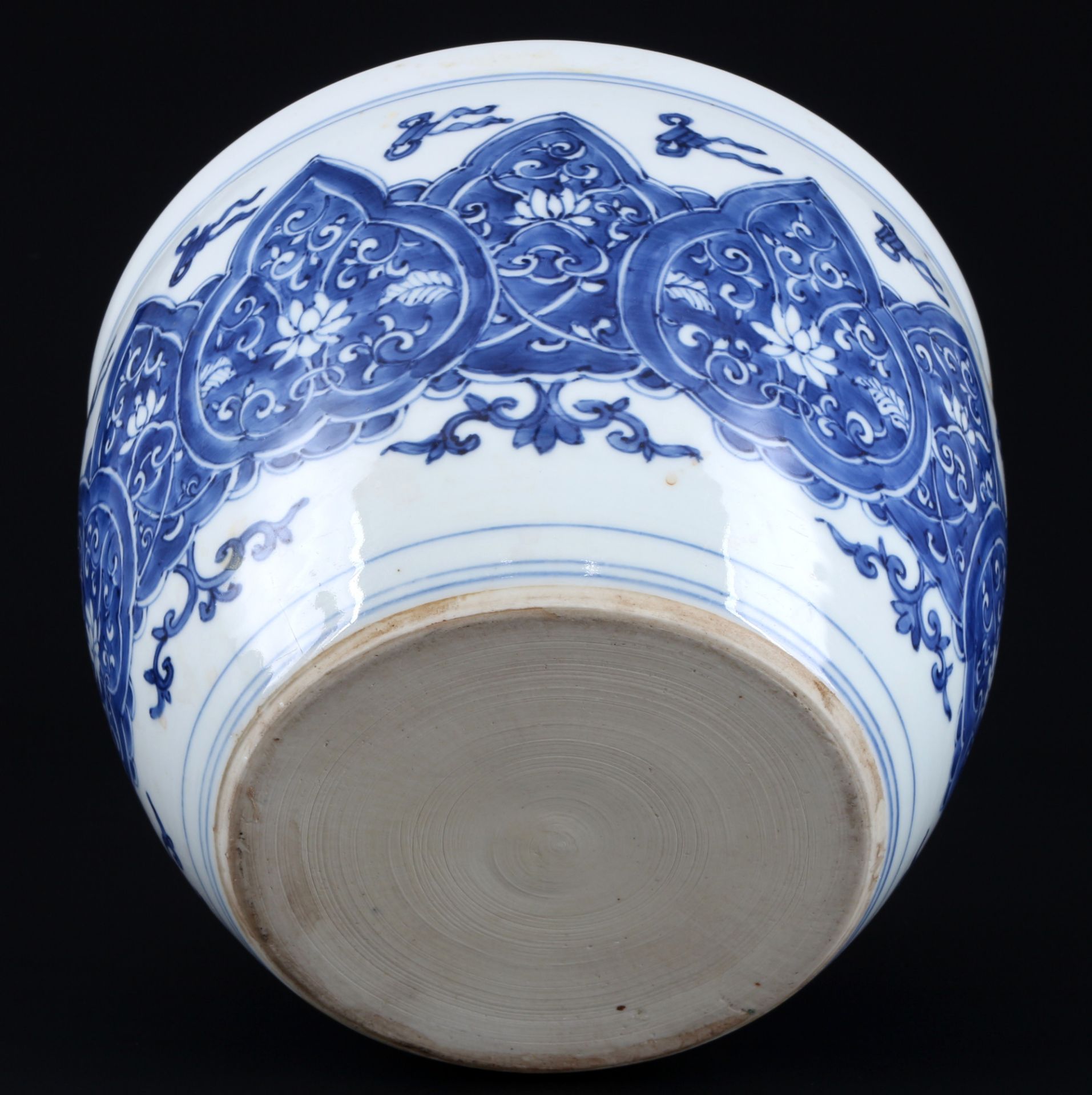 China Blaumalerei Topf Shunzhi Periode 17. Jahrhundert, - Bild 3 aus 7