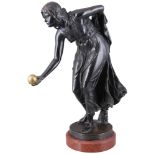 Walter SCHOTT (1861-1938) Bronze Kugelspielerin,