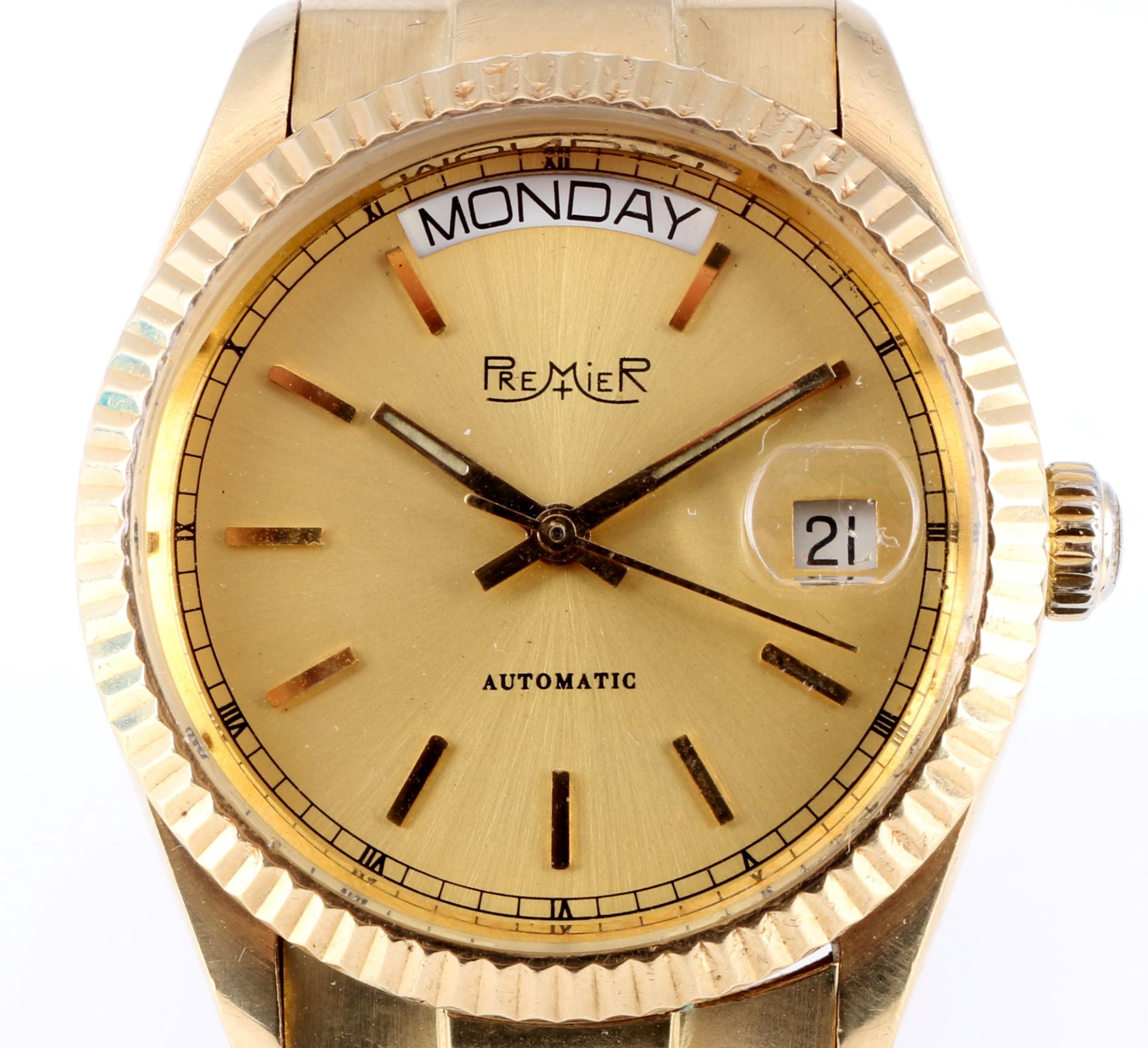 750 Gold Premier Herren Armbanduhr Automatik, - Bild 2 aus 6