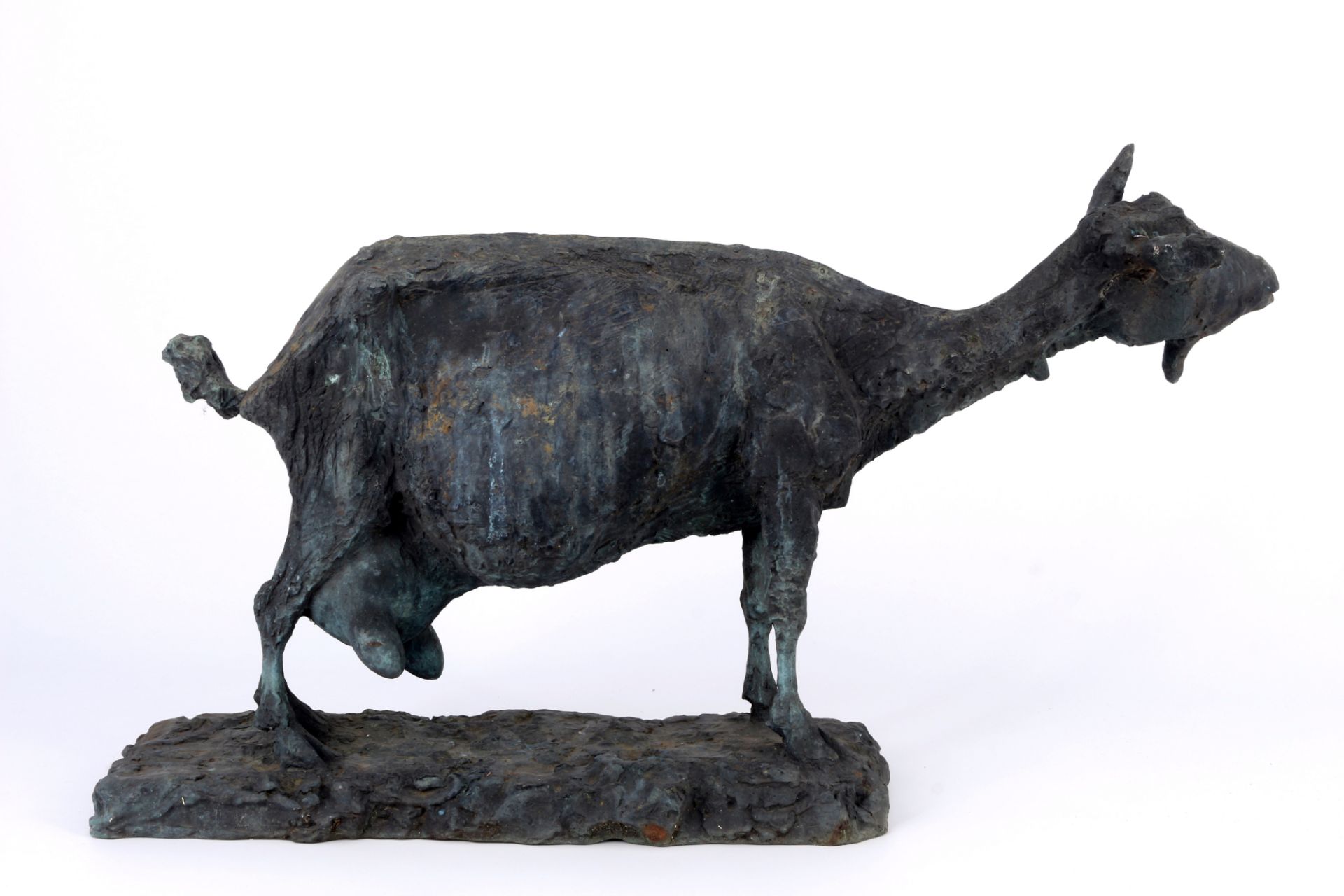 Clemens Pasch (1910-1985) große Bronze große Ziege L 67 cm, - Bild 4 aus 5