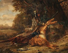 François Joseph HUYGENS (1820-1908) Stillleben mit Jagdbeute 1872,