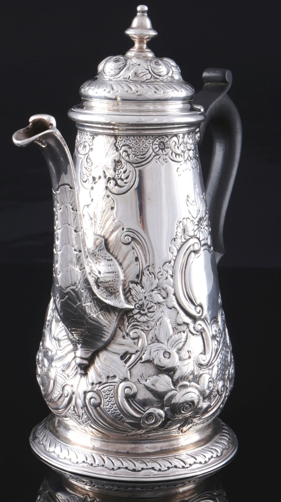 England George II coffeepot 18th century, - Image 2 of 4