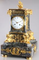 Imposing mantel clock Louis XVI, France 19th century,