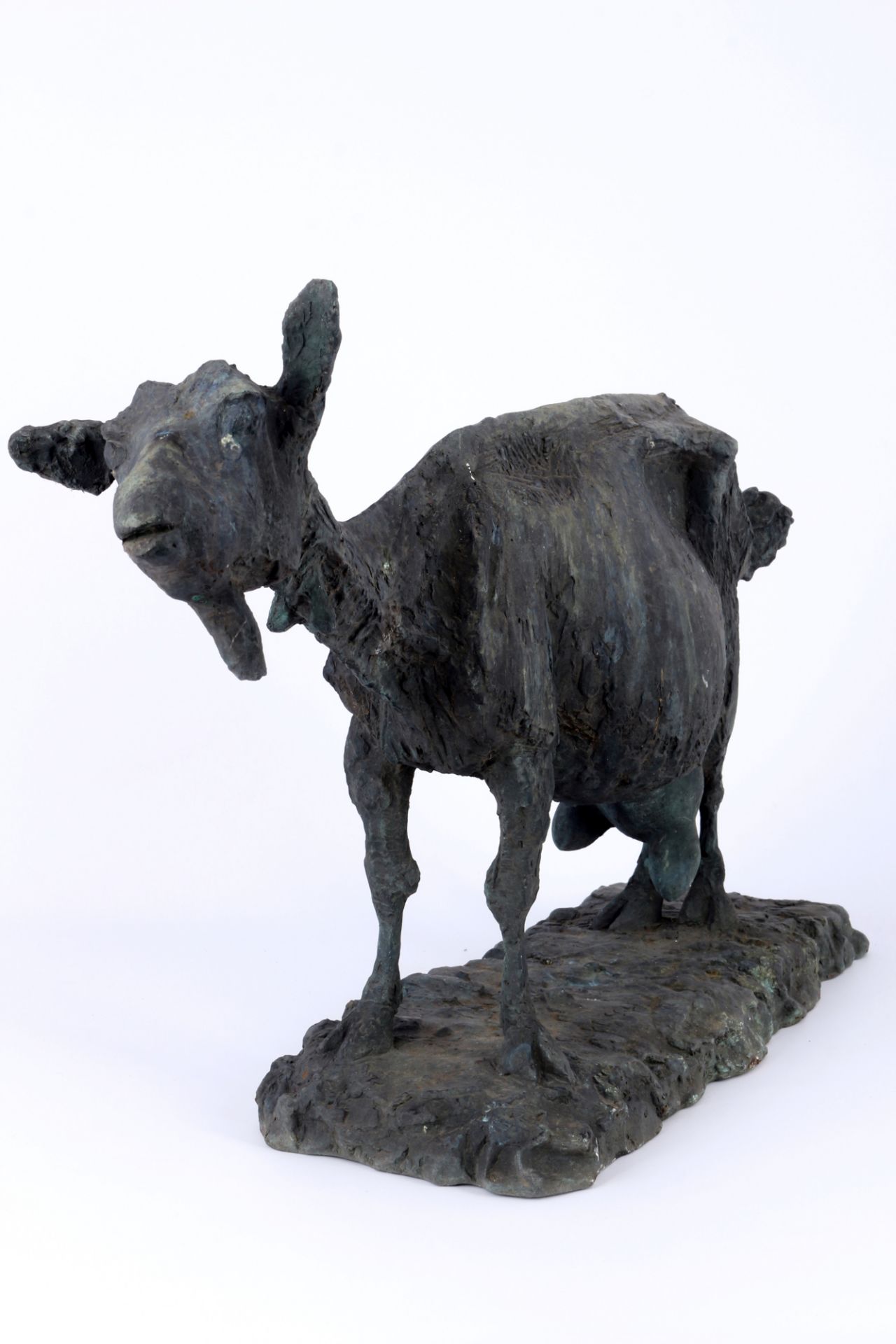 Clemens Pasch (1910-1985) große Bronze große Ziege L 67 cm, - Bild 3 aus 5