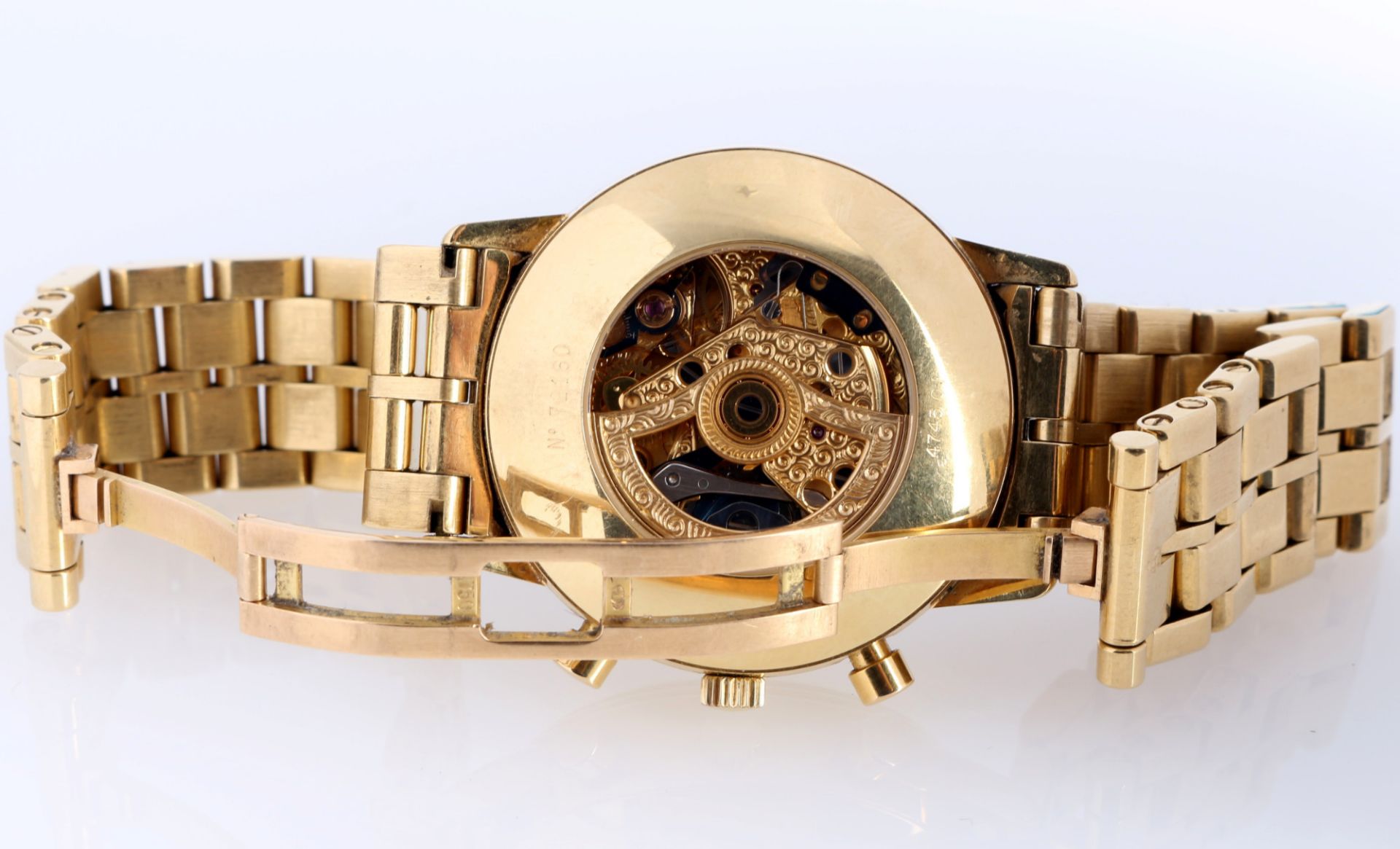 750 Gold Girard Perregaux Chronograph Automatik, - Bild 5 aus 5