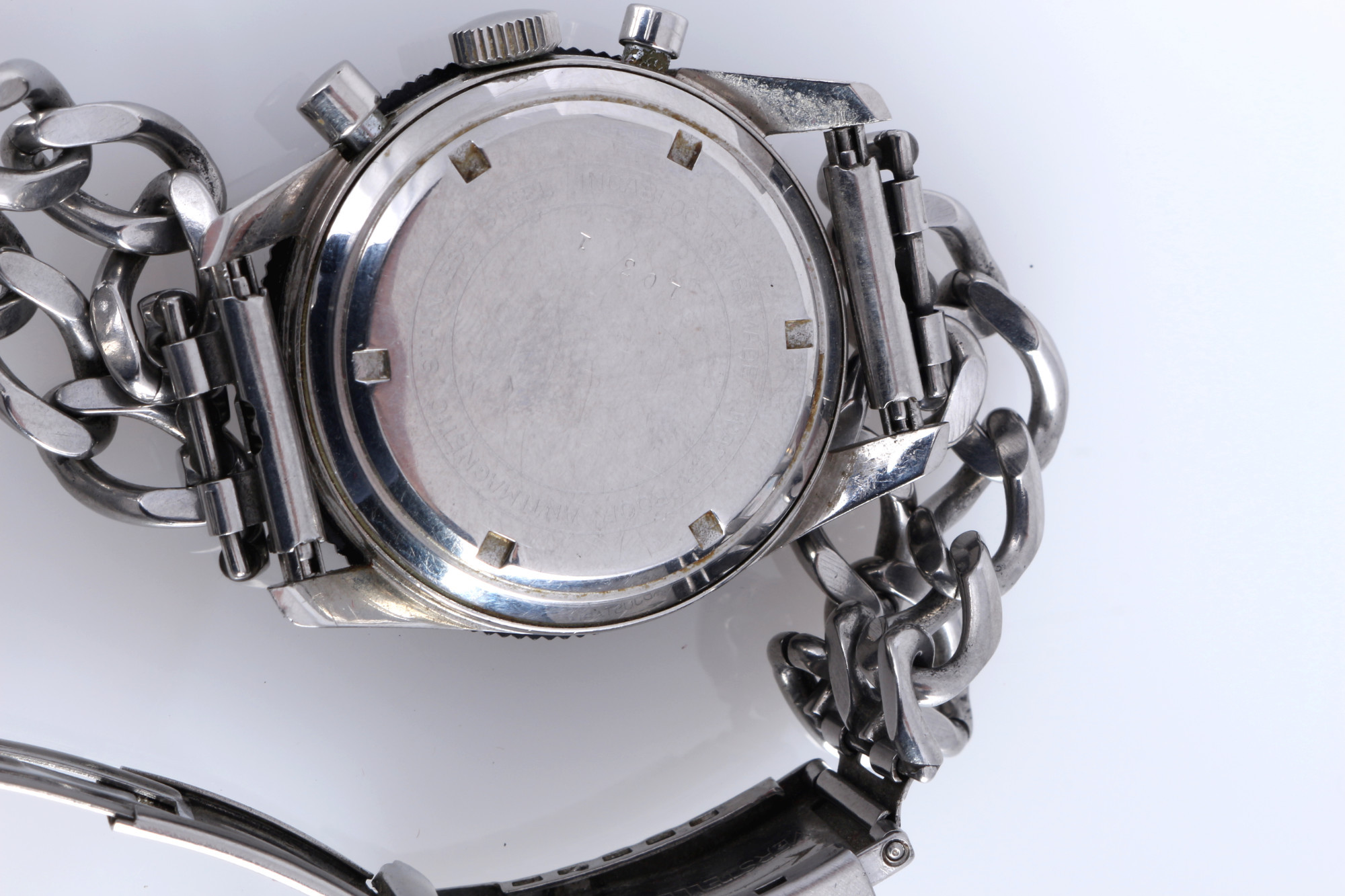 Hanhart Chronograph Pilot's Watch 415 ES with Lemania movement, - Image 5 of 7