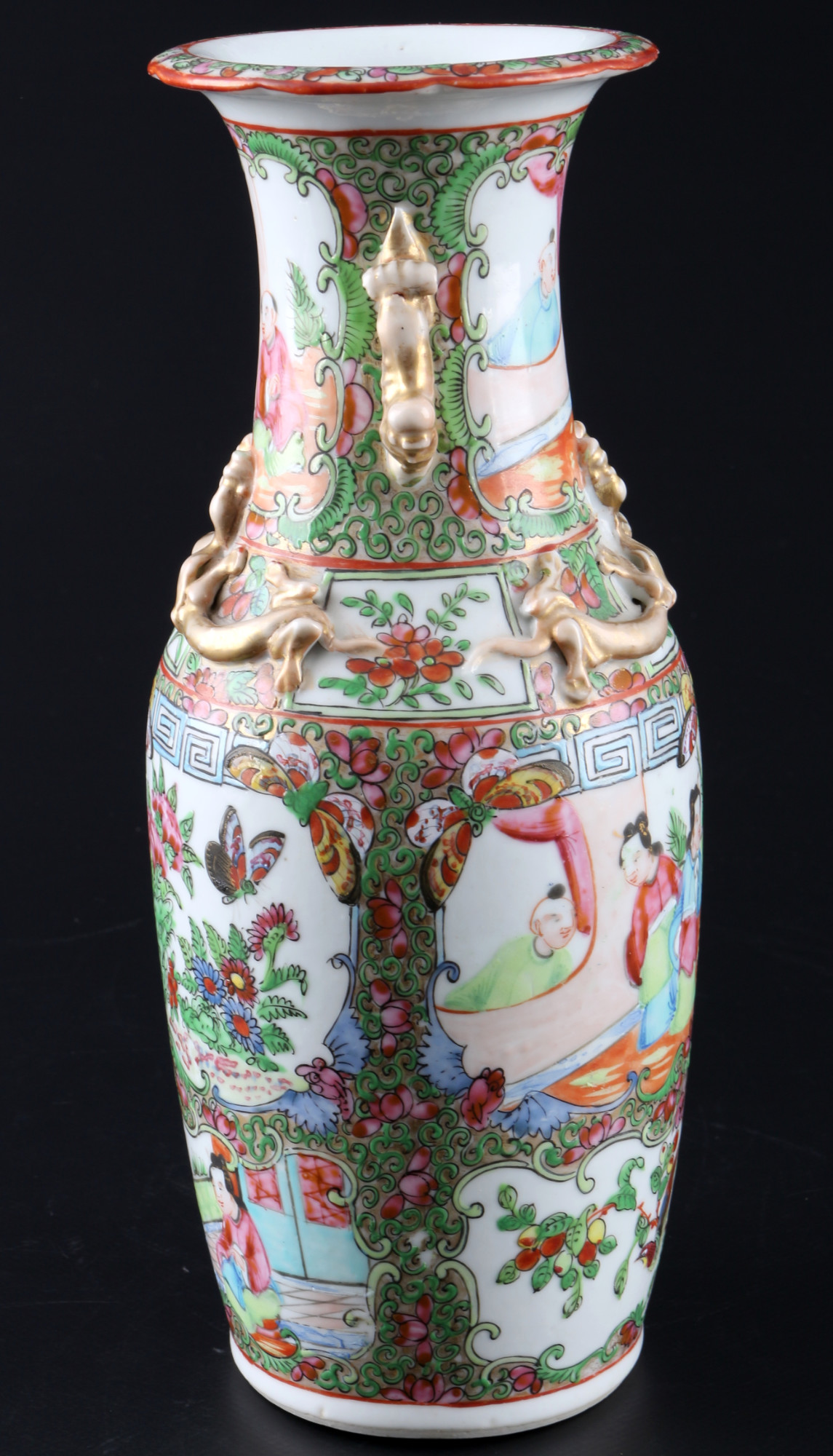 China family rose vase in Guangdong style, 19th century, - Image 3 of 5
