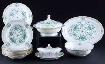 Meissen Indian Green dinner service for 6 persons 1st choice,
