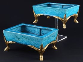 China pair of jardinieres Kangxi period around 1700,