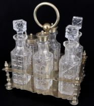 Viktorianisches Menage Set mit 6 Flaschen, William Owen Leeds,