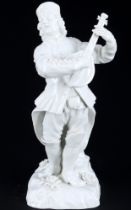 Meissen Bergmann mit Laute 1.Wahl, J.J. Kaendler, miner with lute 1st choice,