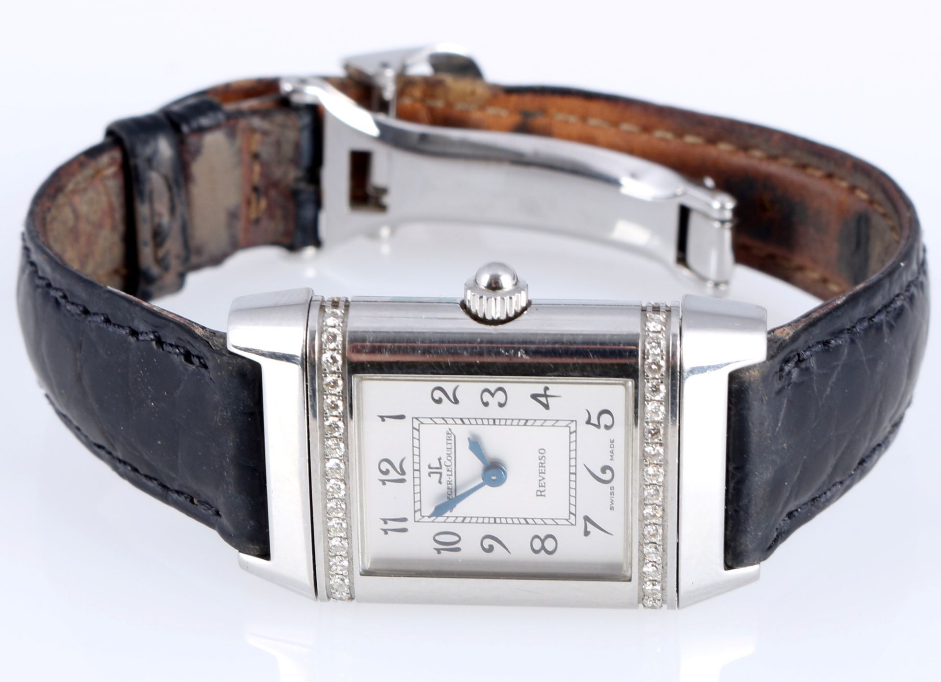 Jaeger-LeCoultre Reverso Damen Armbanduhr mit Brillanten, - Bild 4 aus 6