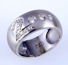 585 gold millennium diamond ring 0.2ct,