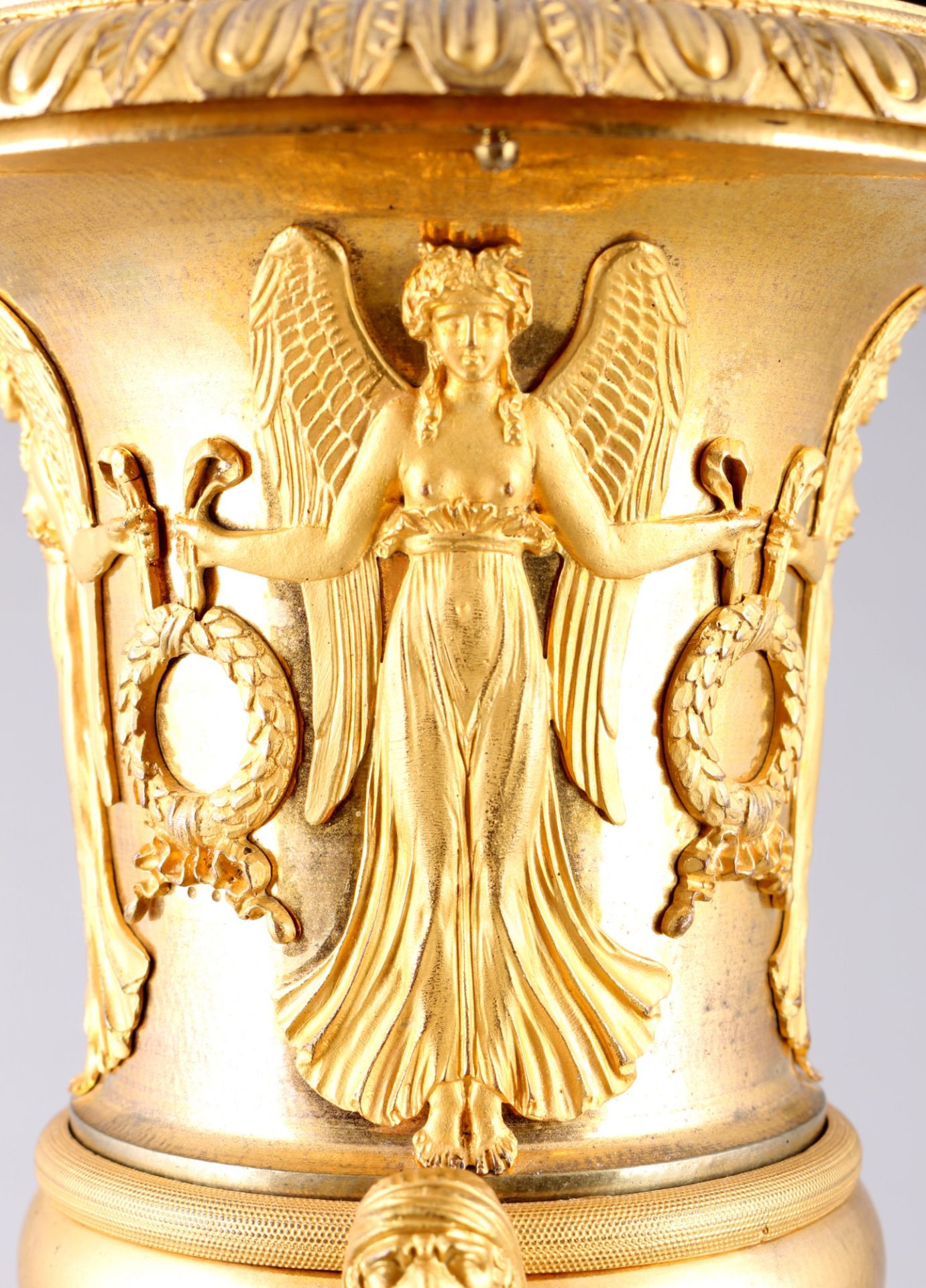 Frankreich 19. Jahrhundert, Paar Bronze Empire Brûle Parfum Vasen, - Bild 3 aus 8