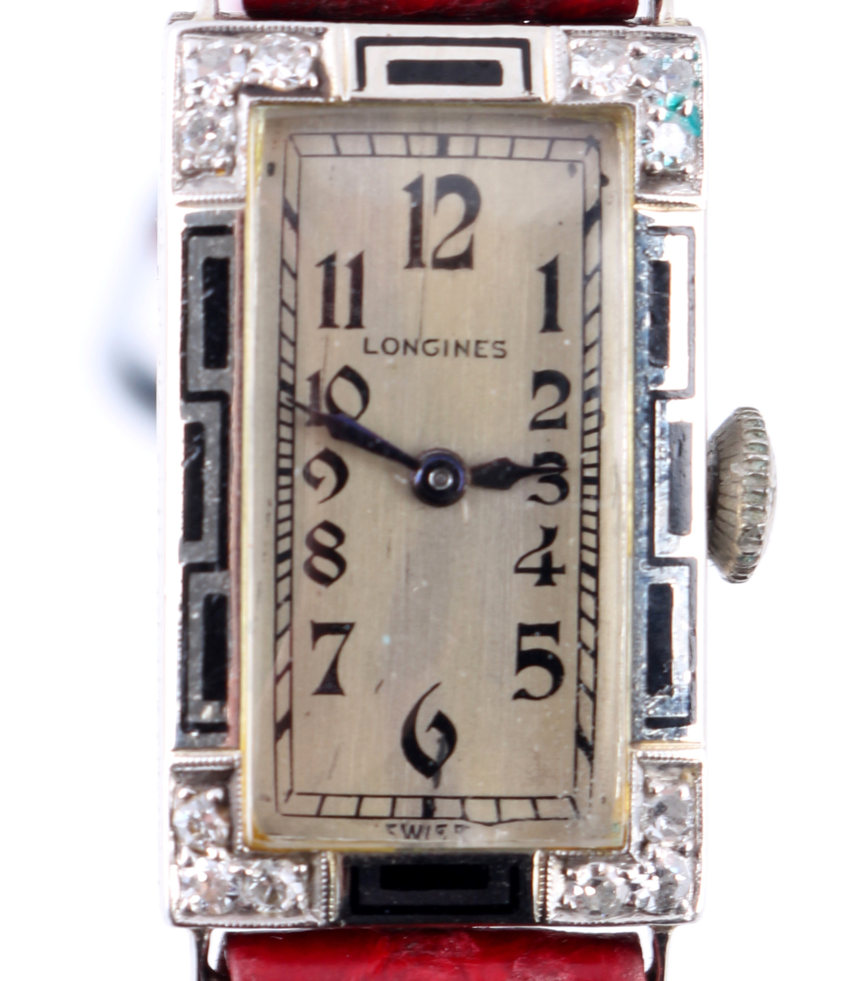 Longines 750 Gold Diamonds Women's Art Deco Watch, - Image 2 of 5