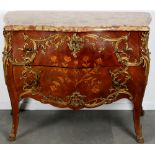 <br>Louis XV style chest of drawers, France around 1900,