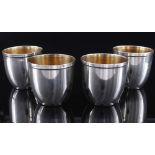 Italy 800 silver 4 cups