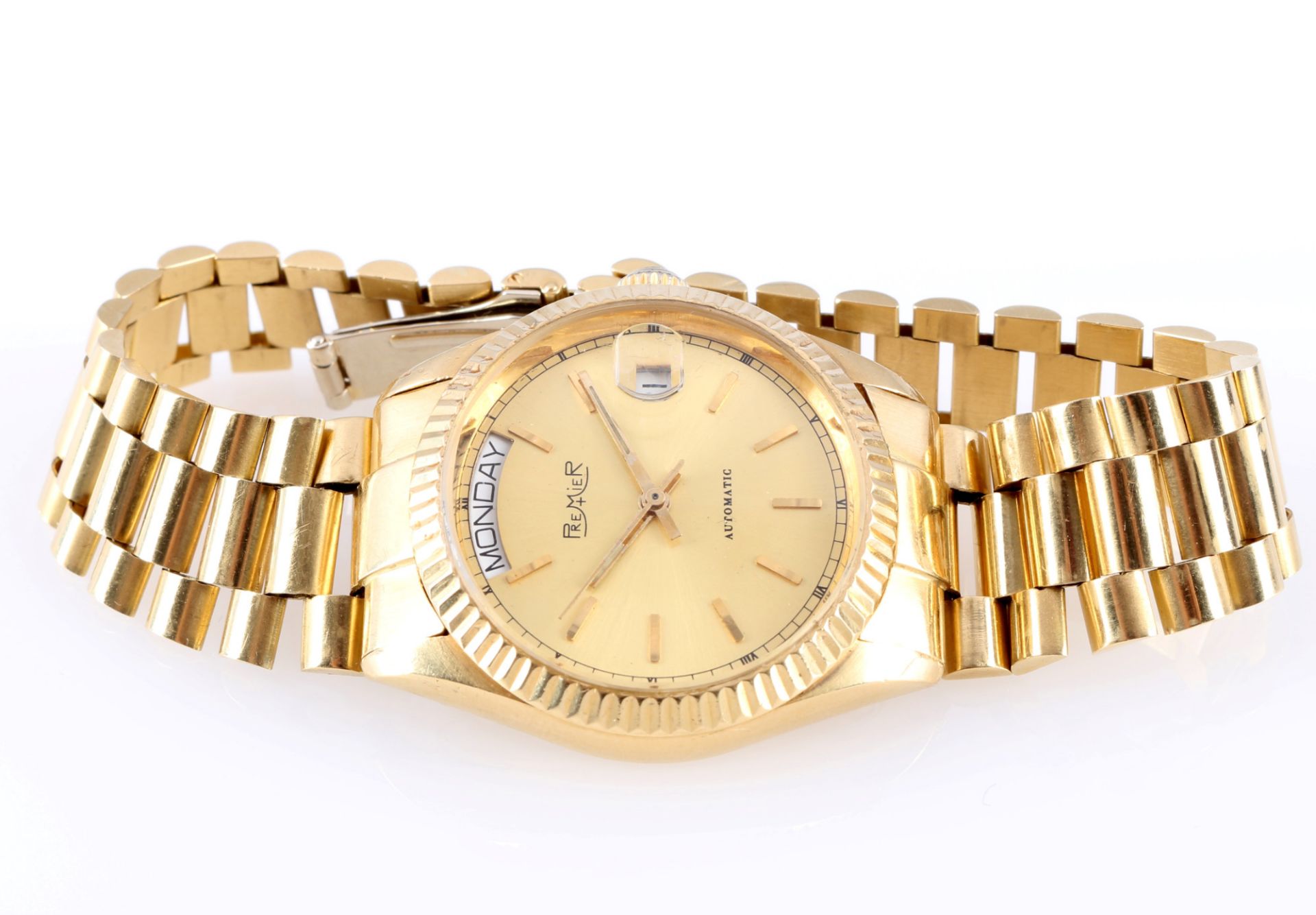 750 Gold Premier Herren Armbanduhr Automatik, - Bild 4 aus 6