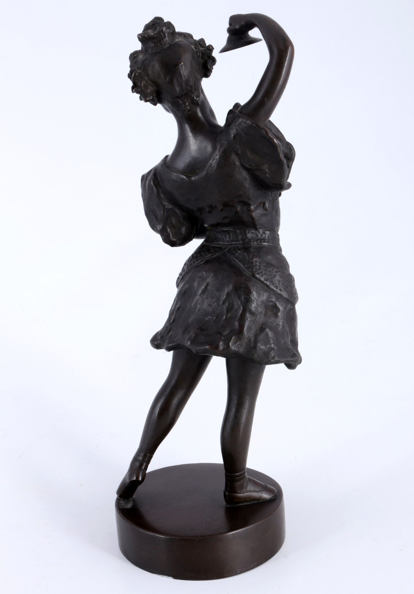 Unbekannter Bildhauer, Tänzerin mit Zimbeln um 1920, - Bild 3 aus 5