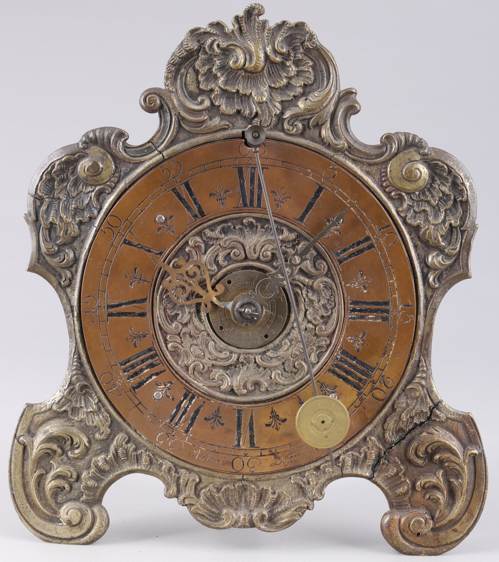 Anton Doser - Baroque table clock as a front zappler 18th century,