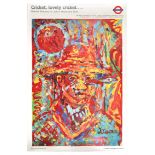 London Underground Poster Lovely Cricket Adrian Clarke