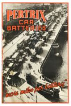 Advertising Poster Pertix Car Battery