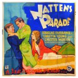 Film Poster Fast Life Douglas Fairbanks Nattens Parade Denmark