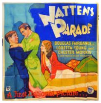 Film Poster Fast Life Douglas Fairbanks Nattens Parade Denmark
