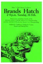 Sport Poster Mini 7 Club Saloon Car Races Brands Hatch