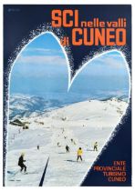 Sport Poster Skiing Cuneo Ski Italy Nelle Valli Di Cuneo Winter Sport