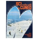 Sport Poster Skiing Cuneo Ski Italy Nelle Valli Di Cuneo Winter Sport