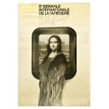 Advertising Poster Tapestry Biennale Lausanne Mona Lisa
