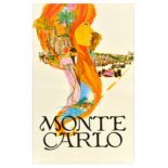 Travel Poster Monte Carlo Formula One Grand Prix Casino F1 Carpenter