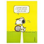 Sport Poster Snoopy Win Or Lose Tennis Peanuts Cartoon Schulz