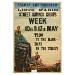 War Poster Salute The Soldier Leith Wards Street Savings Groups