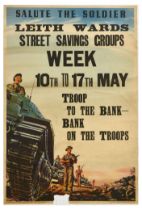 War Poster Salute The Soldier Leith Wards Street Savings Groups